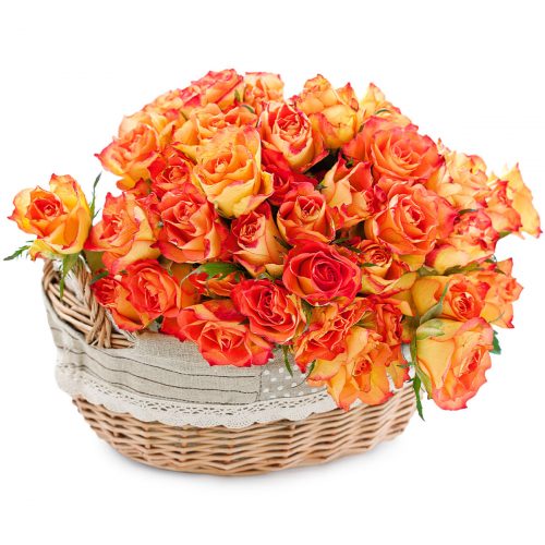 Цветочная композиция «Огненный шарм»