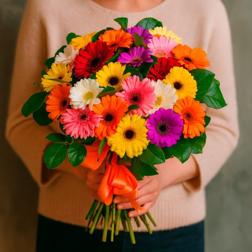 Букет «Цветочная радуга»