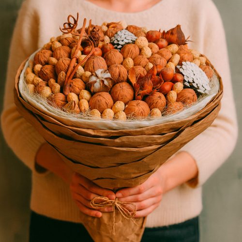 Эксклюзивный букет «Ореховая фантазия»