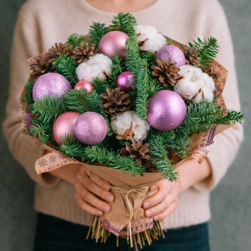 Флористический букет «Зимняя поэзия»