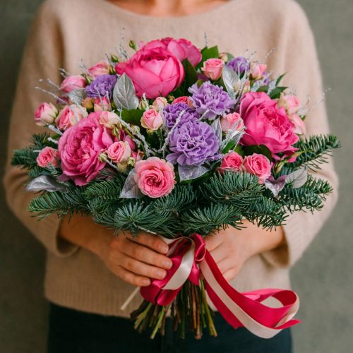 Флористический букет «Зимняя сказка»