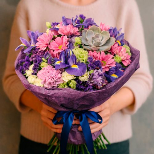 Роскошный букет «Сиреневый шарм»