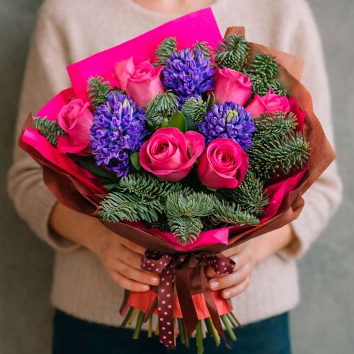 Цветочный букет «Зимняя свежесть»